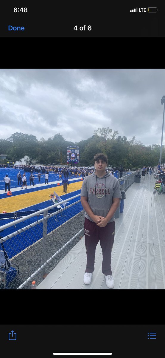 JosephBadyna's tweet photo. I had a great time at @UNewHavenFB game today. Tremendous atmosphere and great experience!! Thank you @CoachKuseee for the invite. https://t.co/JitYQsdwH1