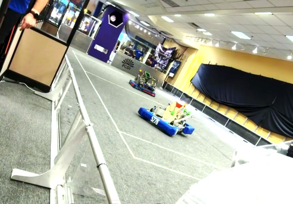 You know things get pretty rought at @ROBOTICONTampa when robots run over the camera #Team5412