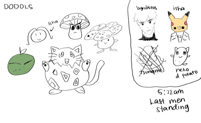 early morning doodles while chillin on discord vc, i had a fun time 