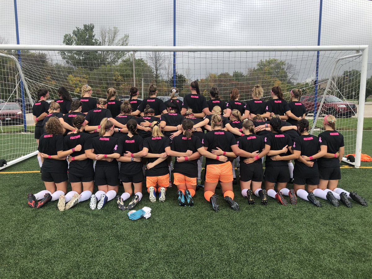 MarianWSoccer's tweet photo. Successful cancer awareness game today!  Way to go ladies!  #DJSTRONG https://t.co/z9USKdap1W