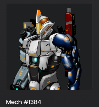 notkongming's tweet photo. alright gang, things are a lil slow rn in the #solana nft market

let's spice thing up with another give away, winner will win this badass mech

to enter:
1. like + retweet + tag 2 friends
2. follow @MechNFTs  and @BTC_Kongming 

winner picked in 24 hrs , good luck! https://t.co/3p85xZRdnM