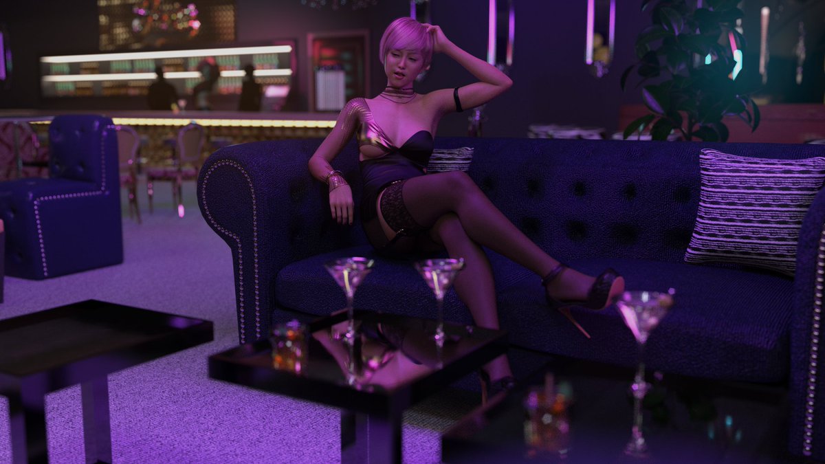 One more preview of the Day 5 asset prep work in progress.

I've never really liked working with indoor environments, but the lighting possibilities in a night club are pretty exciting!