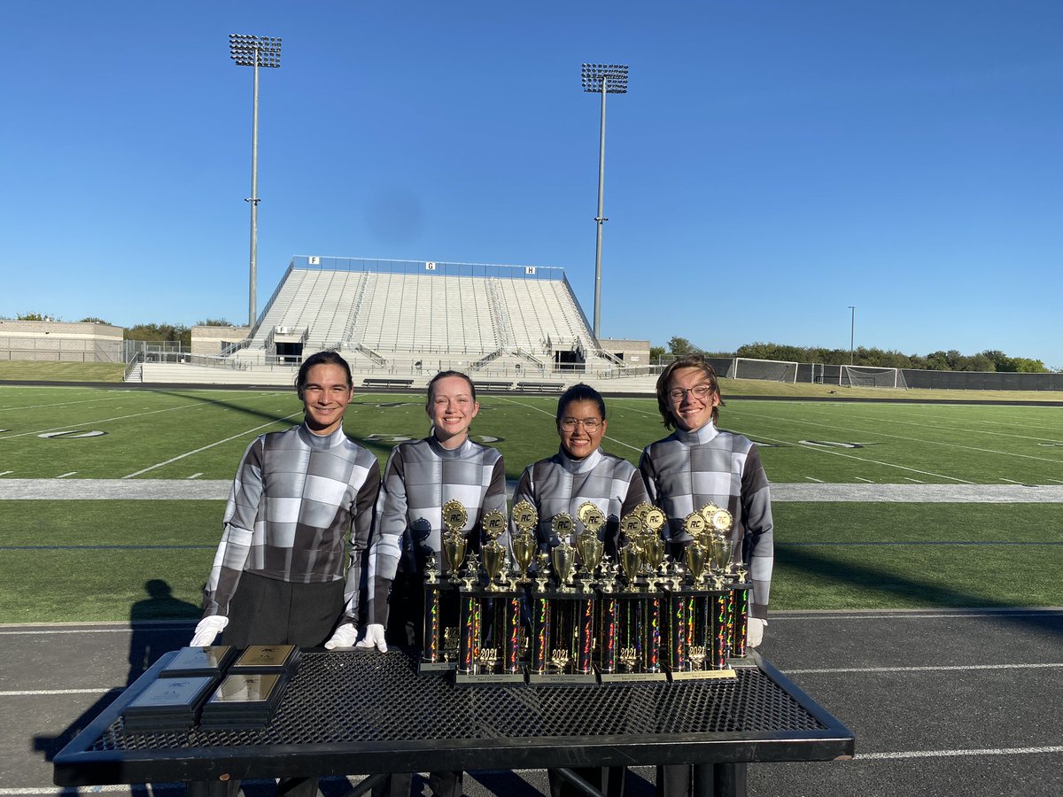 RC Drum Majors as the RC Marching Classic presenters for prelims!  Congrats to all of the awesome bands performing today! <a href="/rcisdfinearts/">Royse City ISD Fine Arts</a>