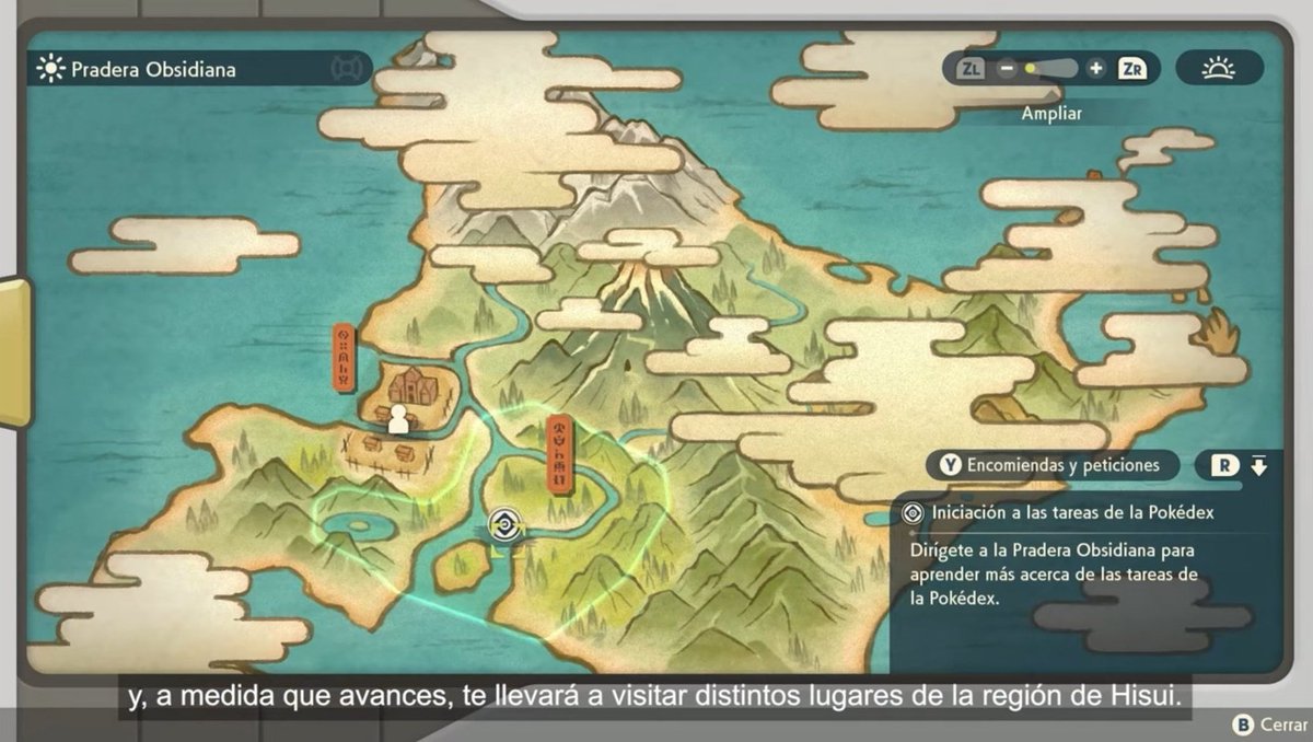 CentroPokemon's tweet photo. Pokémon Legends estará compuesto de 5 áreas grandes, cada una varias veces más grande que el Área Silvestre.

A medida que avances en el juego ganarás acceso a otras áreas. https://t.co/lJS7XTydVO