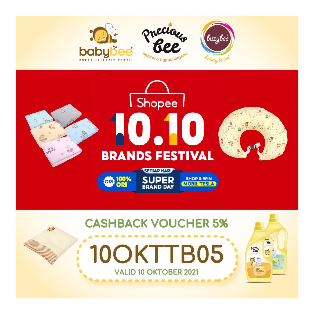 babybee_beecorp's tweet photo. Belanja di Babybee tanggal 10.10 bisa dapat cashback voucher? ๐ฎ
Tunggu apalagi, #ParentsBee? Yuk, gunakan kode vouchernya dan dapatkan cashbacknya! Link shop Babybee ada di IG Story yaa. Tinggal swipe up aja, Moms ๐ฅฐ https://t.co/KL9AeFmmUH