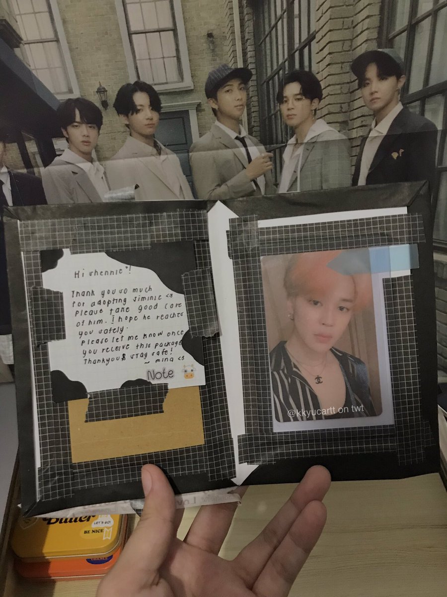 kkyucartt's tweet photo. tysm @taehlovr3 for letting me adopt jiminie and for the cute freebies~ the package arrived safely thank you^^ π
#minafeedbacks https://t.co/l3PajJXbYn