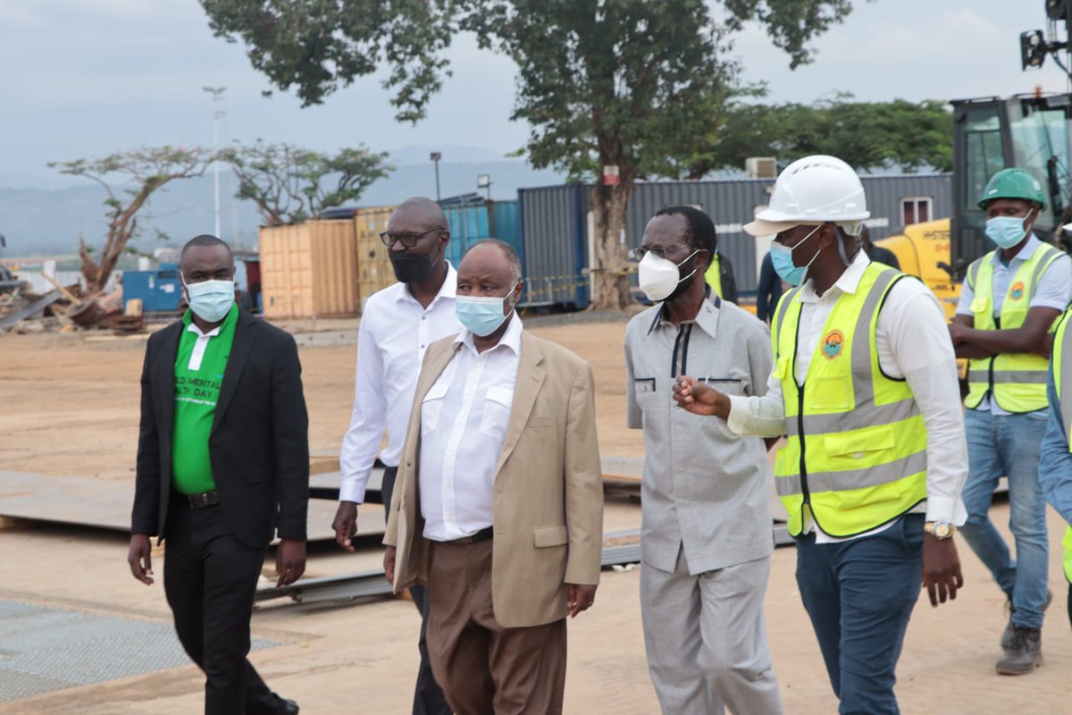 KenyaShipyards's tweet photo. On 09 Oct 21, @KisumuCountyKE Governor H.E. @AnyangNyongo paid a visit to Kisumu Shipyards. KSL assured him of our commitment to contribute efforts towards the delivery of both the National Government's and County Government's goals. #Big4Agenda https://t.co/swQr63DFXp