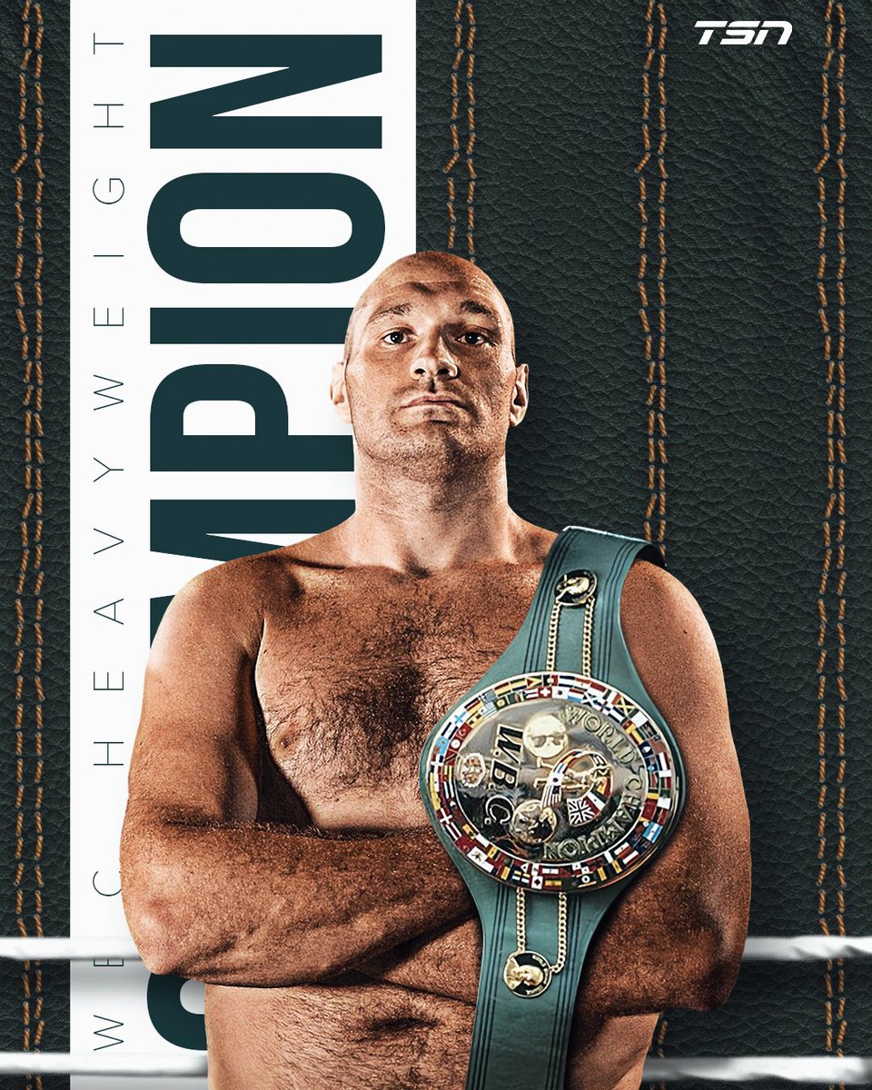 TSN_Sports's tweet photo. Tyson Fury defends his title and wins the trilogy! 👑 https://t.co/Otb2uJklTd