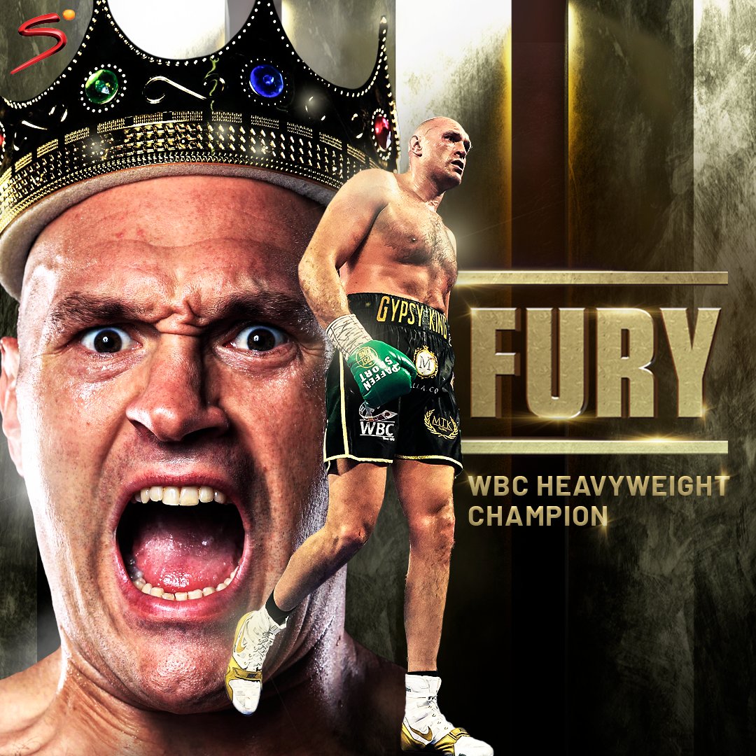 SuperSportTV's tweet photo. 𝐓𝐲𝐬𝐨𝐧 𝐅𝐮𝐫𝐲 𝐝𝐞𝐥𝐢𝐯𝐞𝐫𝐬 𝐭𝐡𝐞 𝐤𝐧𝐨𝐜𝐤𝐨𝐮𝐭 𝐛𝐥𝐨𝐰 🥊

The Gypsy King downs the Bronze Bomber with a devastating right-hand hook in the 11th round. Fury remains undefeated and has defeated Deontay Wilder TWICE.

An 𝐄-𝐏-𝐈-𝐂 fight in Vegas 🔥

#FuryWilder3 https://t.co/MXS8pcCh4O