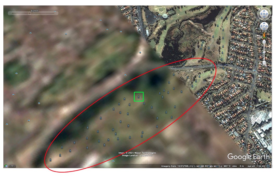 post_fact's tweet photo. Another #geolocationdownunder challenge
> What does each "i" in this @googleearth screen shot refer to?
>> Provide the details of the i in the green square.
Evidence, please – no guesses! 😄
Please RT
Please DM answer
#geolocation
#geolocationchallenge
#OSINT #OSINTdownunder https://t.co/33g3Zpnjer