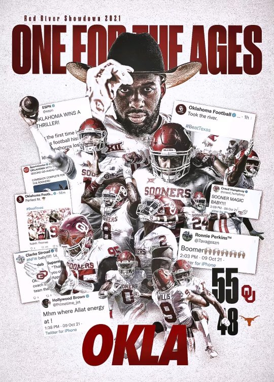 OU_Football's tweet photo. Sooner Magic is real, y’all!

#BoomerSooner https://t.co/ohdGThmZO4