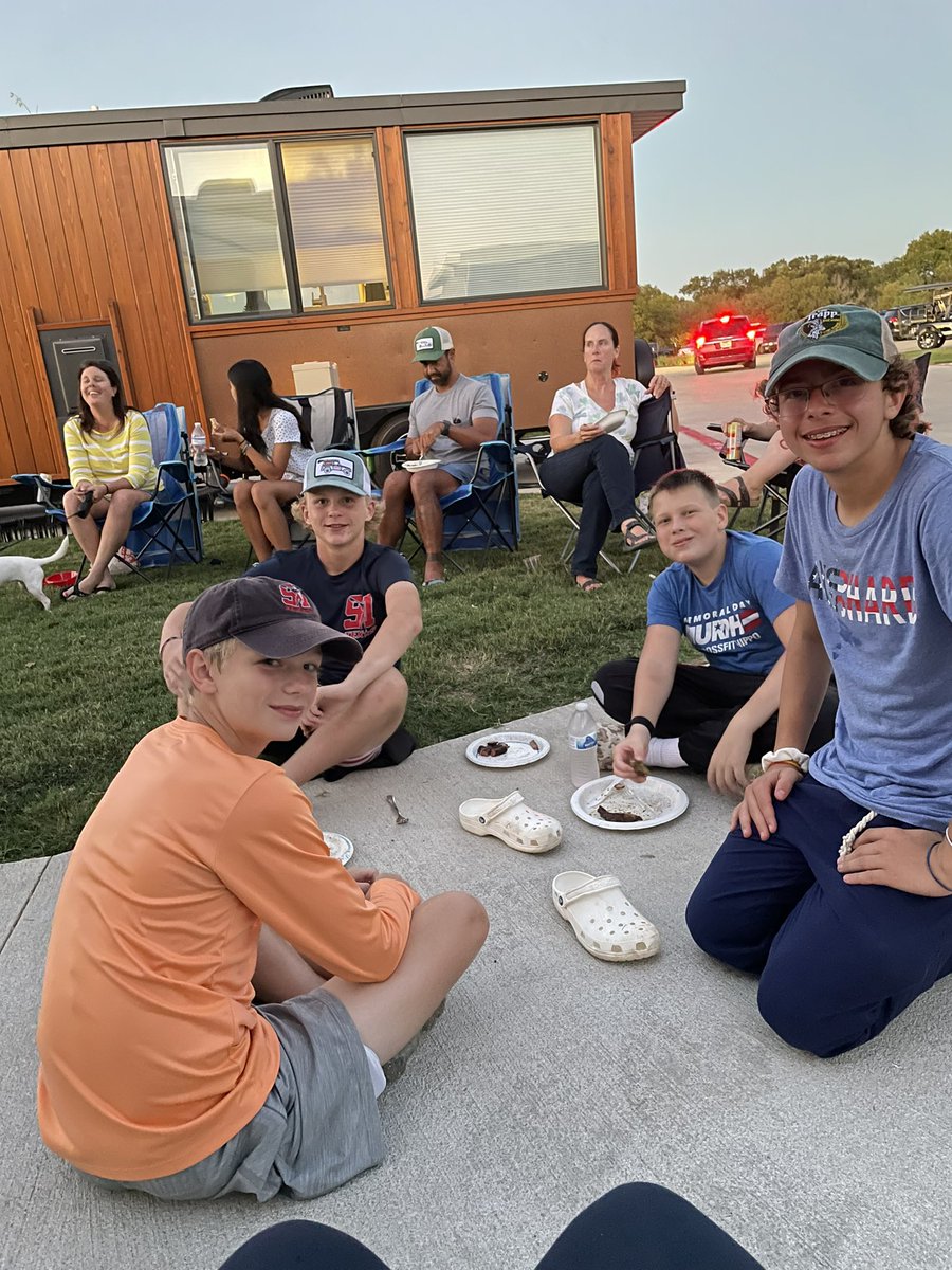 Team 91 TX 2027 Riot, cooking out after 1st day of TX Lax Fest!