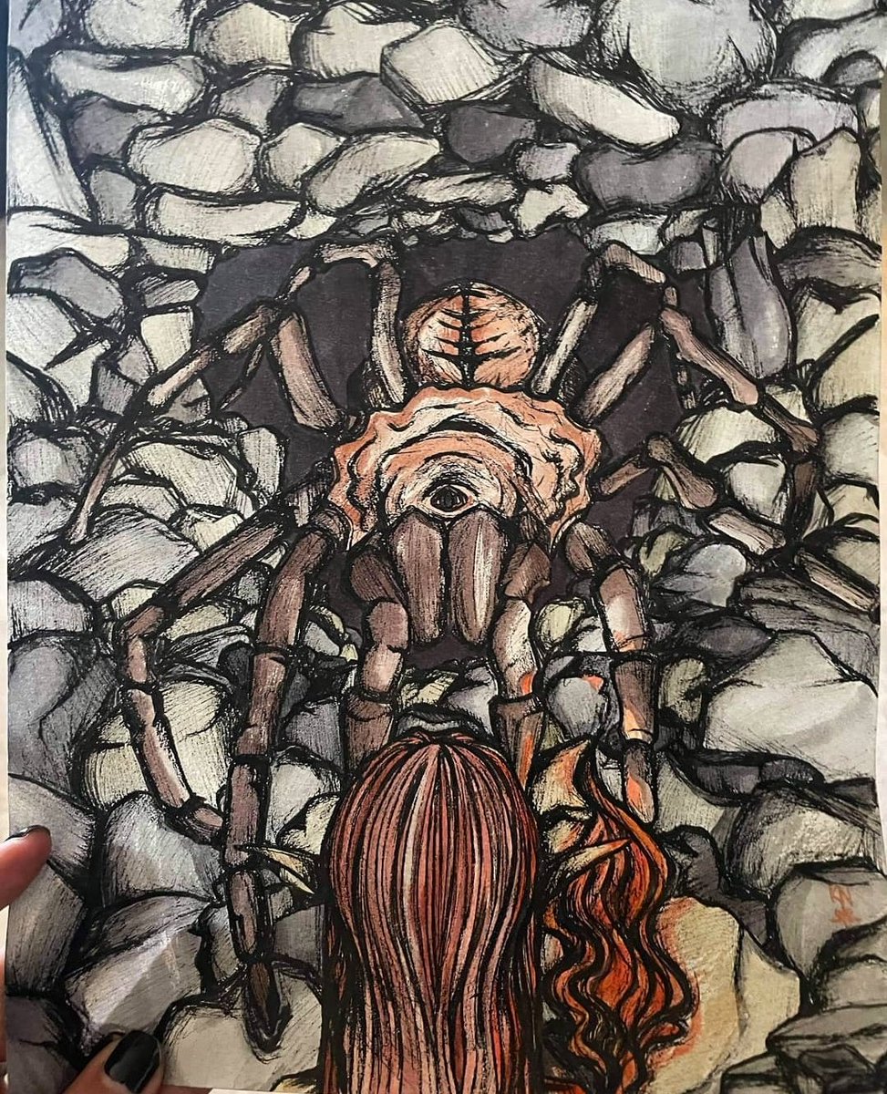 V4eron's tweet photo. There's always a giant spider. ๐ค
#art #spiderboss #bosslevel #weirdart https://t.co/o4IT7s4U2H