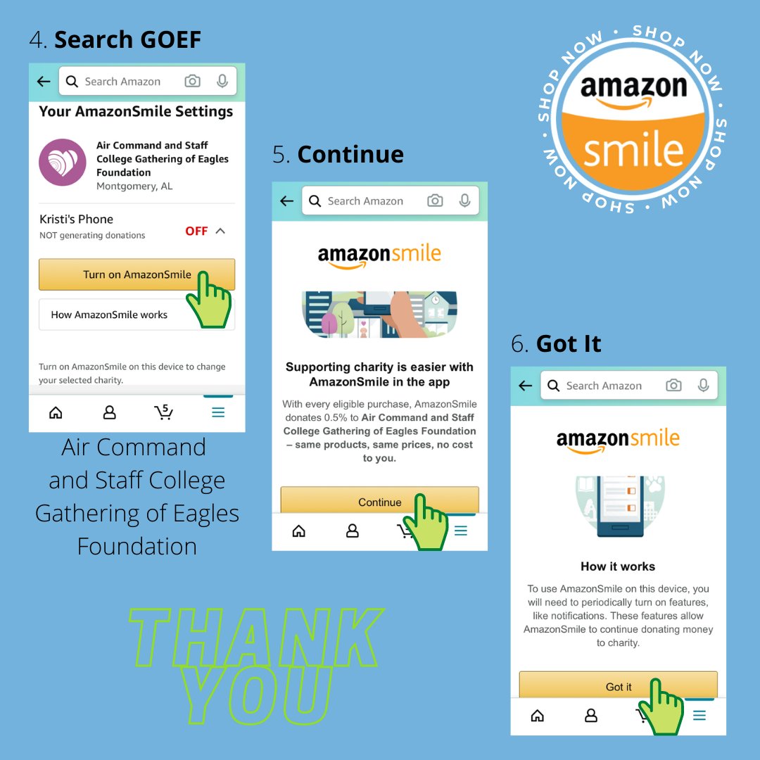GOEFoundation's tweet photo. Help send kids to #spacecamp !!! π
Set up #amazonsmile with #goefoundation as your charity and amazon will donate on your behalf!
#stem #education #airpower #space #pilot #astronaut #scholarships #startstrongendstrong #forthekids https://t.co/uBzNRGzKsC