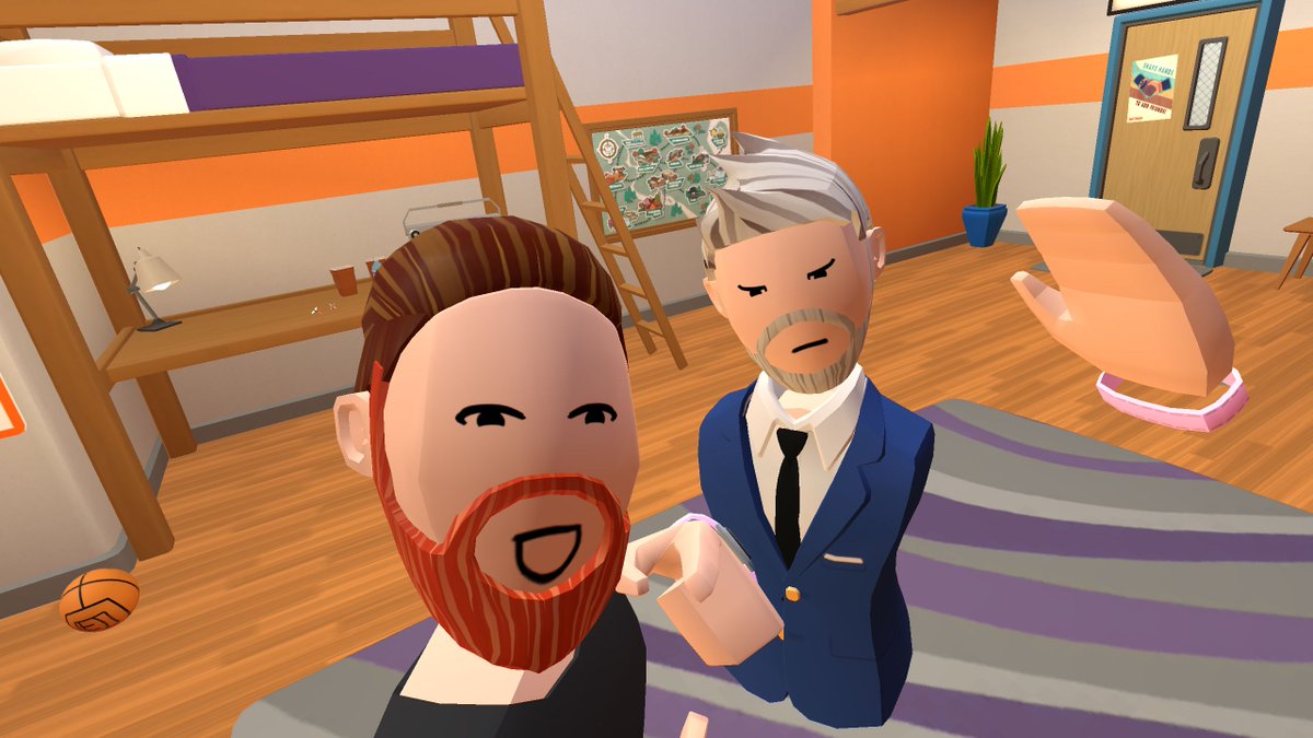 RedVoltGaming's tweet photo. Had the most fun iv had in a while tonight in #VR with @Benz1606G #recroom #quest2 #recnet https://t.co/6iz1Y3YmRR