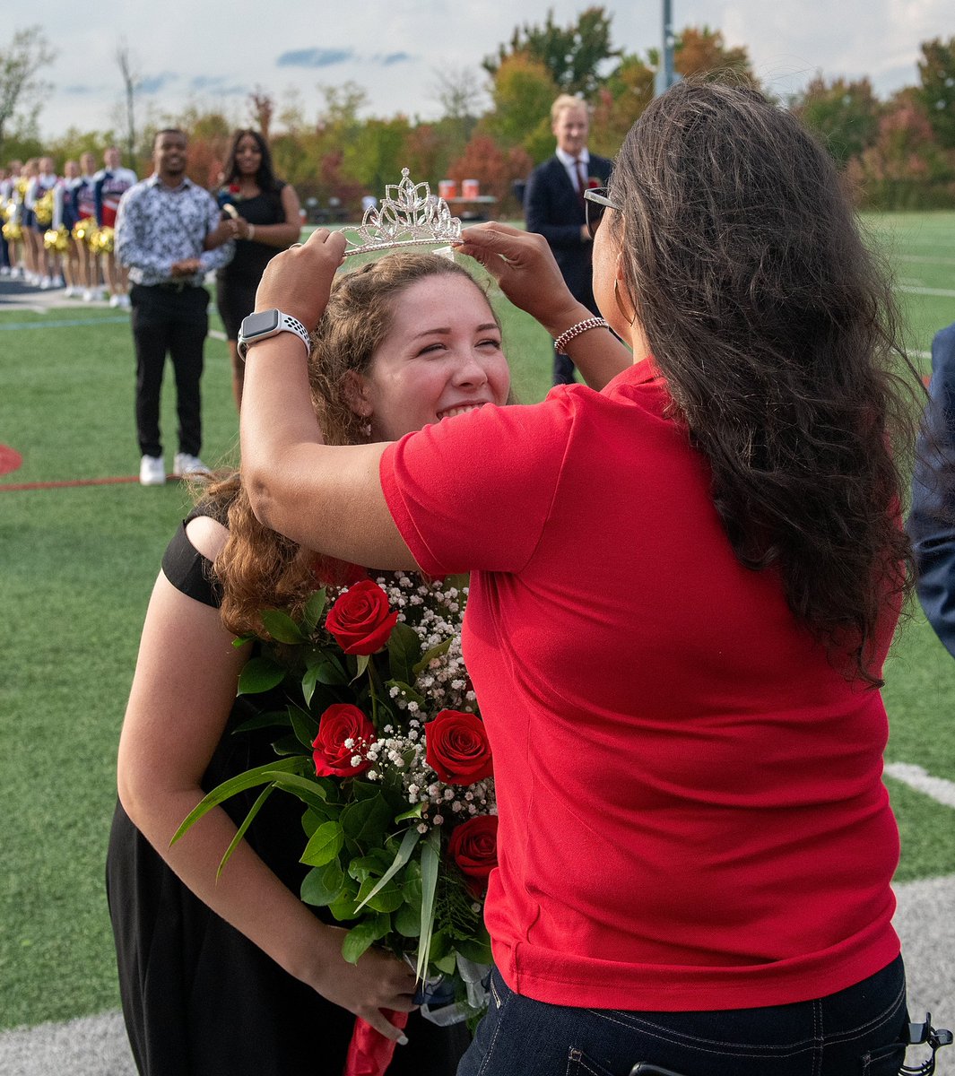 RMU’s 2021 Homecoming Royalty, Hannah Kelly and RJ Kanith 👏 👑