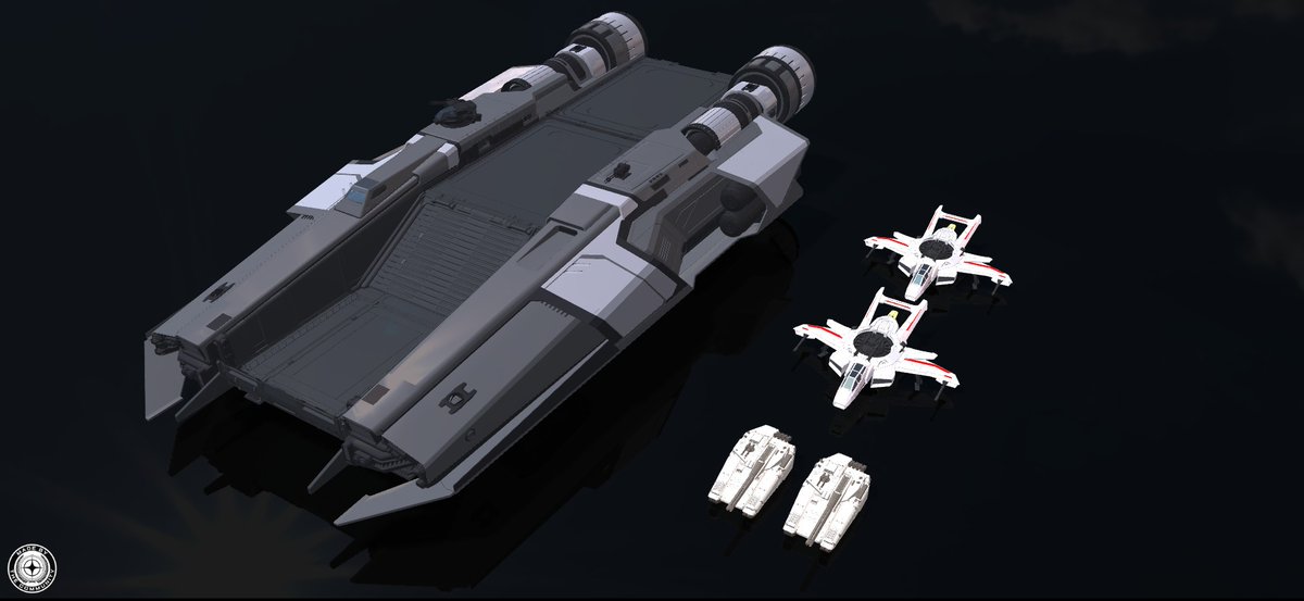 Lundfoci's tweet photo. Anvil Liberator - This is going to offer so many possibilities.
#StarCitizen #CapitalShip https://t.co/bUHgMxP6fU