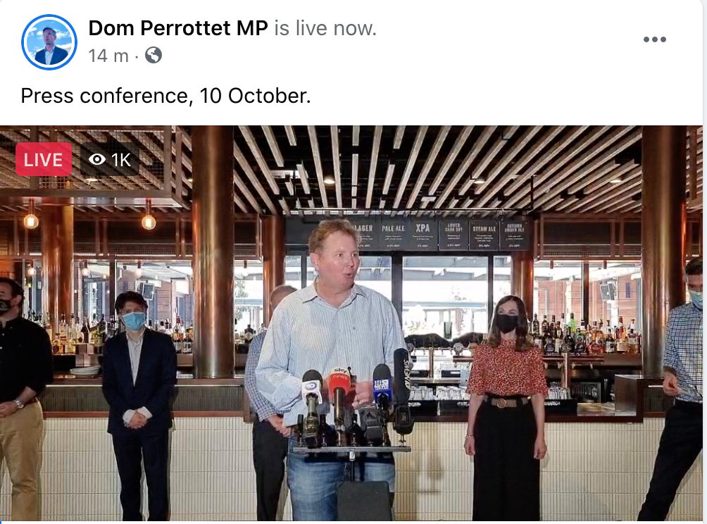 JoshButler's tweet photo. NSW presser features pub baron (and former federal Liberal MP) Craig Laundy - he says hospitality expects first week of NSW's reopening rollout to be "a little clunky"

suggests people put a screenshot of their vaccine passport as their phone wallpaper, to easily show staff https://t.co/J4O7g1OrmD