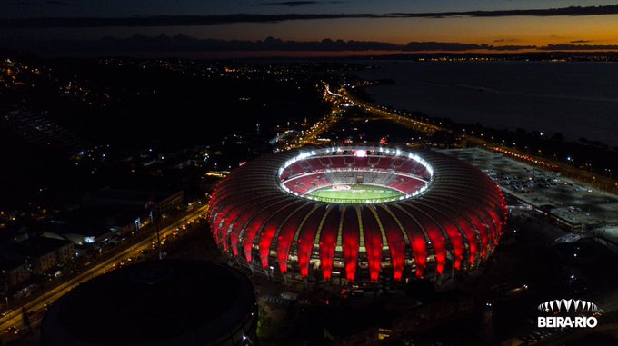 Tudo pronto no Beira-Rio para o retorno da torcida colorada. Foto: SC Internacional (Twitter)