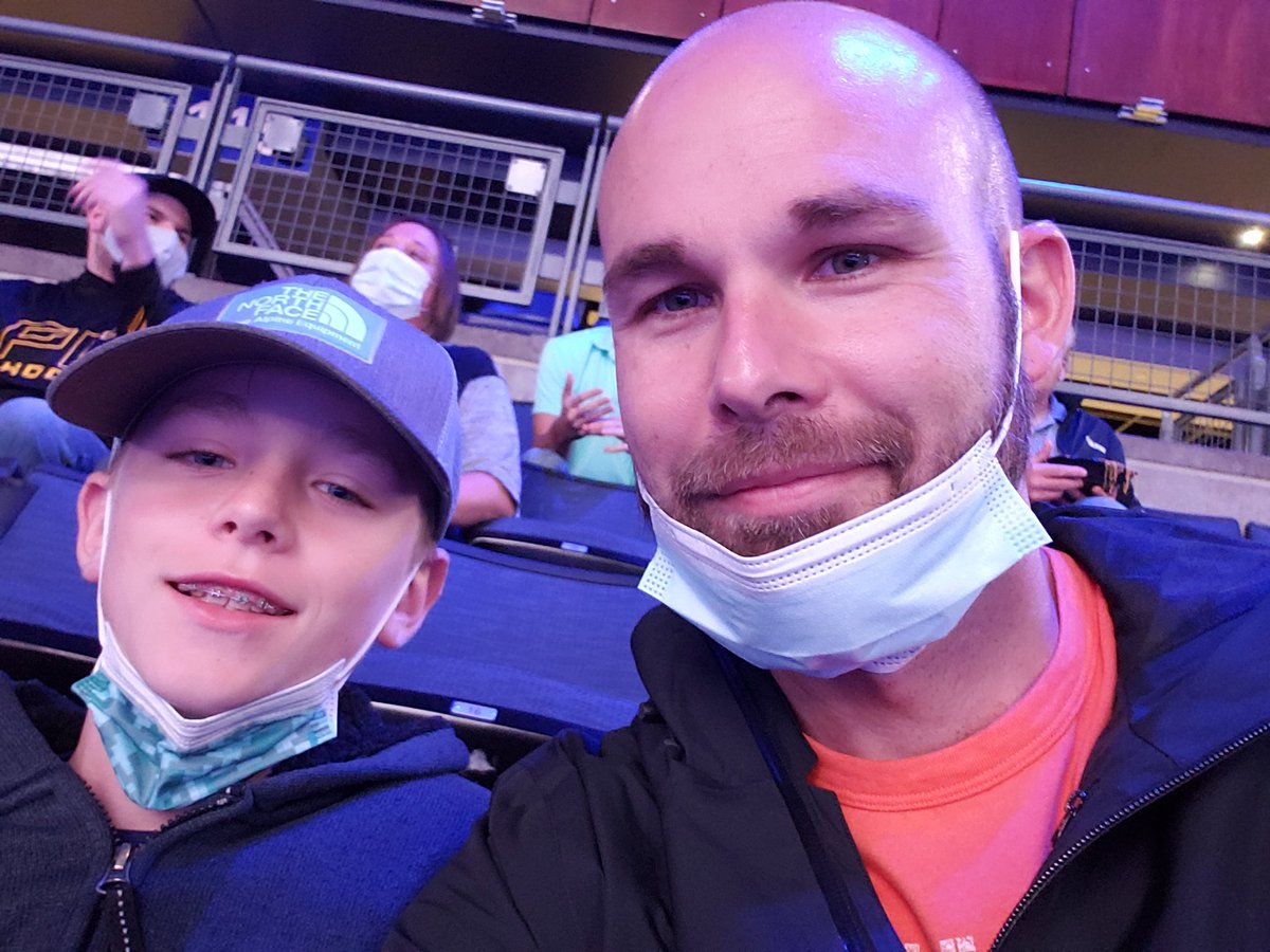 Wrapped up cross country season this morning, finished the day with some <a href="/BlueJacketsNHL/">Columbus Blue Jackets</a> action this evening.  Proud of my boys.