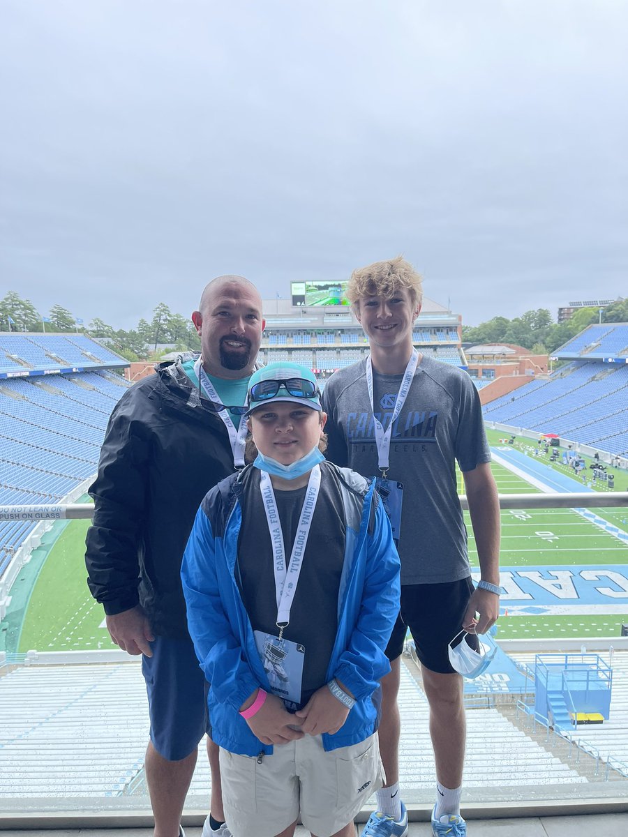 BlakeMorros's tweet photo. Want the thank @UNCFootball for the amazing time today at hopefully my future home. @CoachStevenKing @Coach_Dewitt @UNCCoachThig @CoachZachCrespo @CoachMackBrown @gridironjrj https://t.co/Omo8sI9wKH