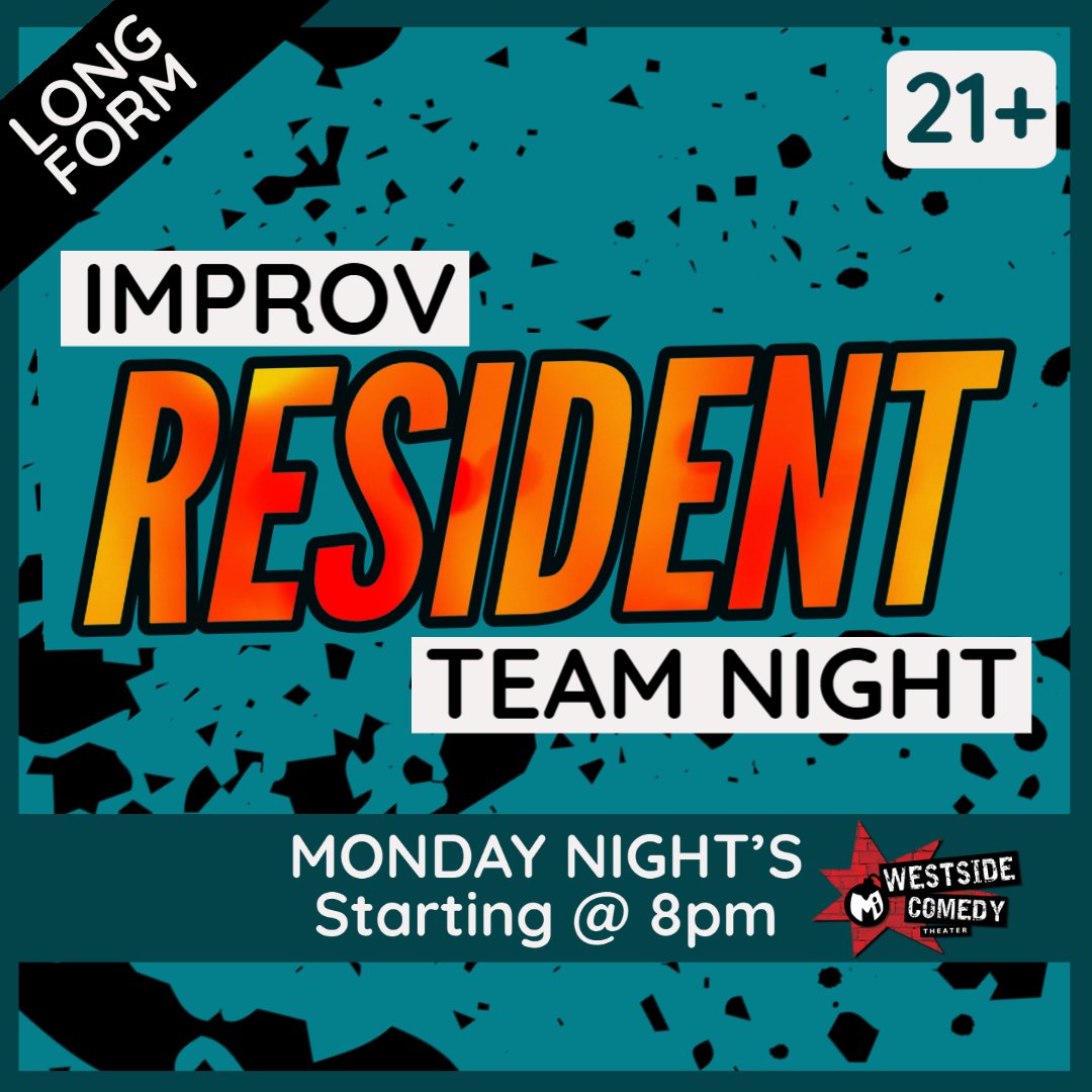 westsidecomedy's tweet photo. Tonight! Longform improv returns! No drink minimum! Tickets: https://t.co/pAj1rjQJty
8pm
Forever Team
Felix
9pm
Cobranauts
Air Force Fun
10pm
HeyDay
SideHug
#improv #liveimprov #lacomedy #tonightinla #LosAngeles #santamonica https://t.co/m1F9Ziw9xF