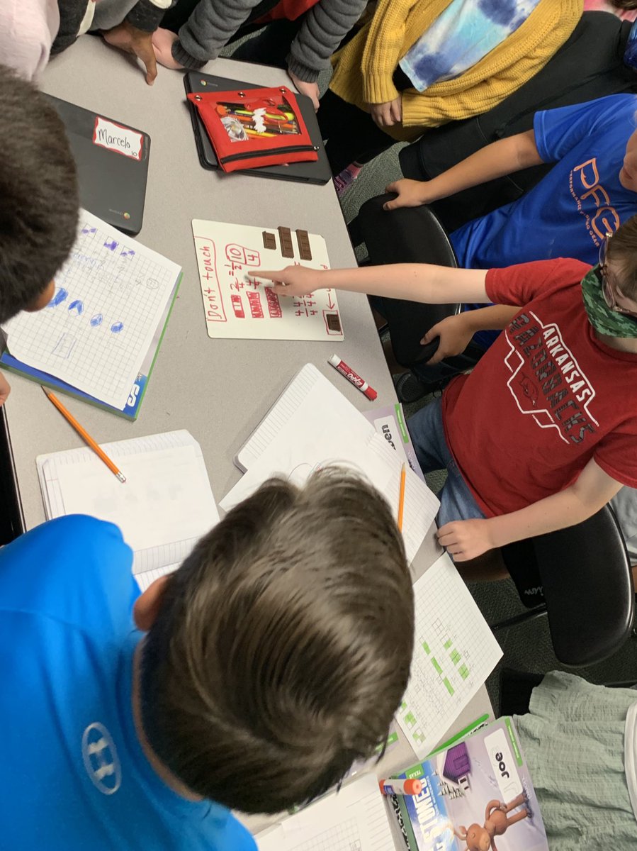 kspring04's tweet photo. Who says fractions can’t be delicious!?! Students used Hershey bars and tacos to create improper fractions this week! #NISDmath @NorthwestMATH https://t.co/Q8d5tWRU4B