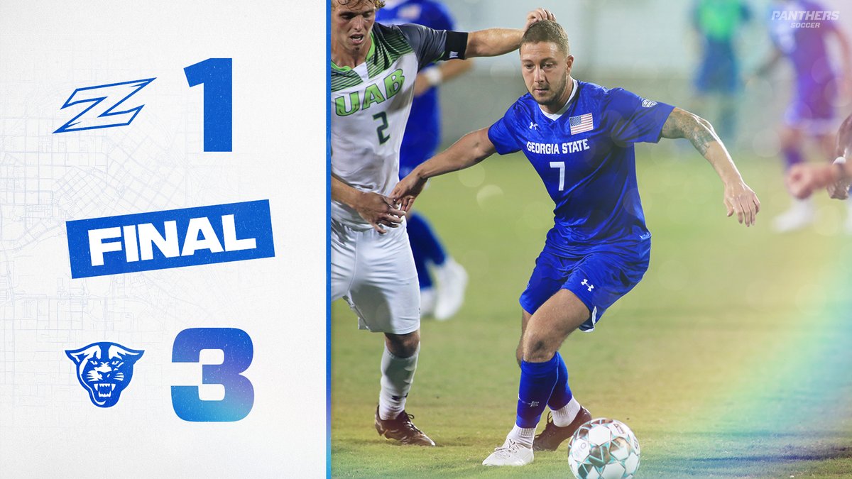 𝗣𝗔𝗡𝗧𝗛𝗘𝗥𝗦 𝗪𝗜𝗡!

GSU tops No. 1⃣3⃣ Akron 3-1 as Salar Faryar scores a pair of goals.

🔷 First MAC Win
🔷 6th Road Win
🔷 7th Ranked Opponent Defeated in Program History

#OurCity