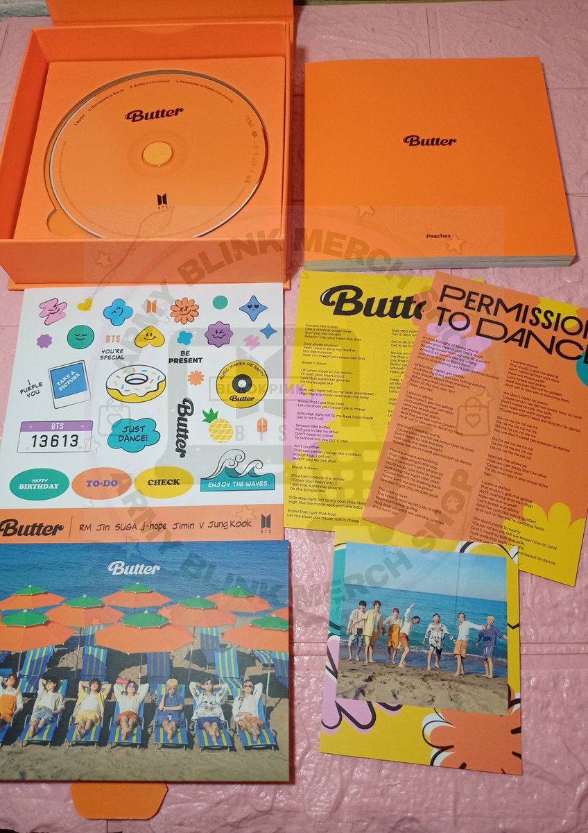 ShopArmyblink's tweet photo. ✨HAPPY 10.10 SALE✨
#ArmyBlink_Sale

💜BTS BUTTER ALBUM
🖤CREAM - 4 slots
🖤PEACHES - 4 slots
🖤P320.00 each (Full COD)

✔️OFFICIAL, ONHAND AND READY TO SHIP
✔️With discount if you buy set, message us first.

COMMENT MINE + VERSION
Or checkout directly using the link below https://t.co/t9IKNJ6gKb
