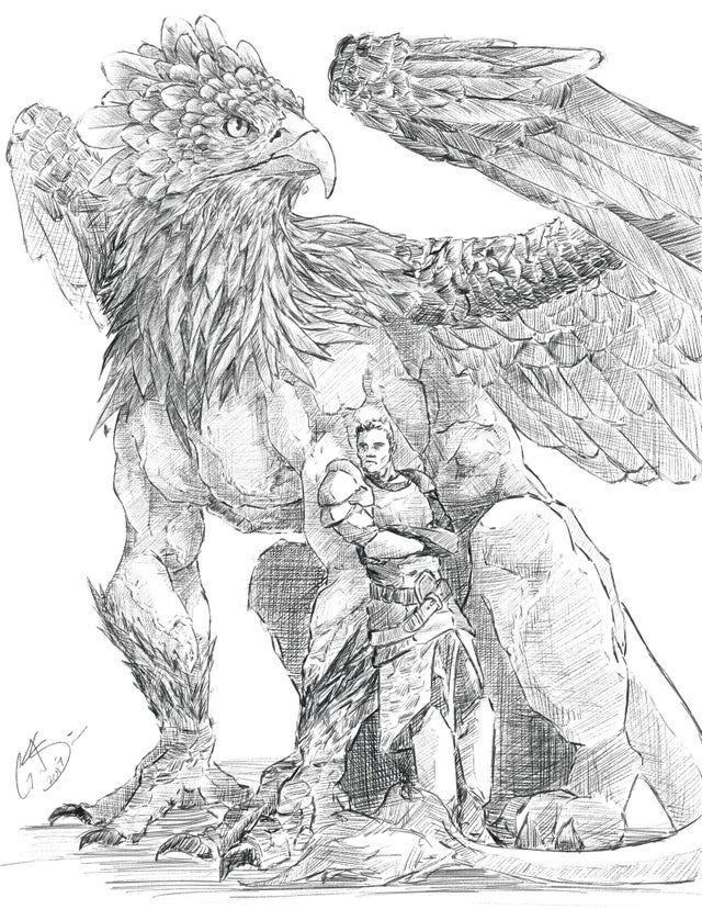 Have you ever played a campaign where you are teamed up with a mount? Not like a Ranger but like a dragon rider?

A Griffin and its Rider by Specific_Bass_9277 