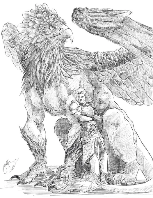 Have you ever played a campaign where you are teamed up with a mount? Not like a Ranger but like a dragon rider?

A Griffin and its Rider by Specific_Bass_9277 
