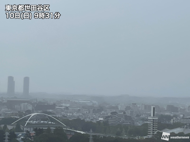 ウェザーニュース 東京都心でにわか雨 今日の関東は 東京都心を含めた南部で雨の降っているところがあります 昼過ぎ頃まで雨 の降りやすい状態が続くため お出かけの際は傘があると安心です 霧雨で視界も悪くなっているため 車の運転などはご注意