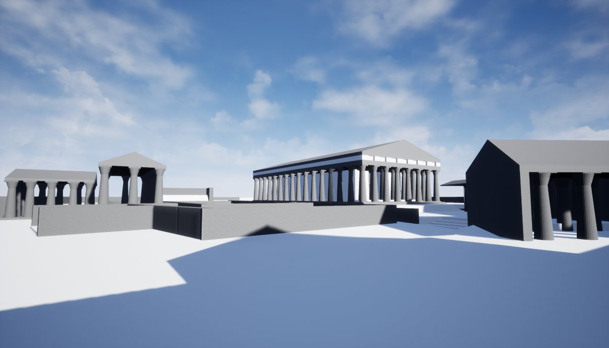 I'm finally back with a #blocktober post! I've been busy with our latest assignment! We were supposed to build Acropolis in 1:1. Even though this was an incredibly hard and stressful assignment, I can safely say that I've learned a lot! #leveldesign #blockout