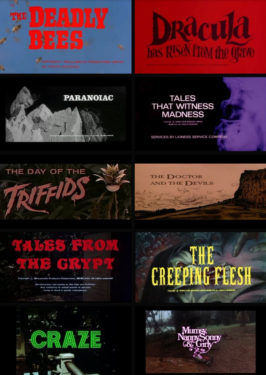 🔪🦴🩸Which #FreddieFrancis film is your favorite? 📼⚰🪦
#horror