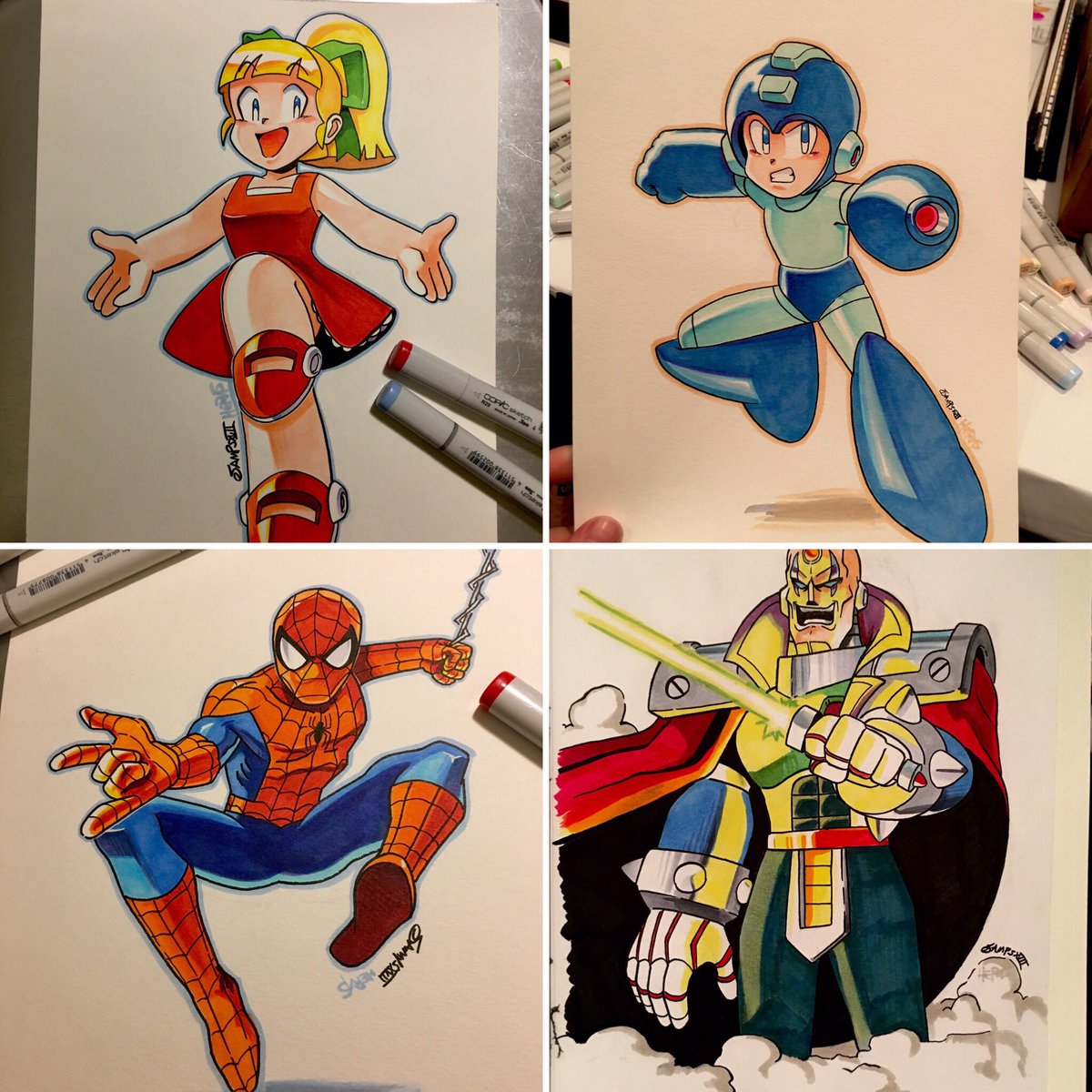 Managed to find a few more from NYCCs past! Lines by @Jampolinski, colored by me. 