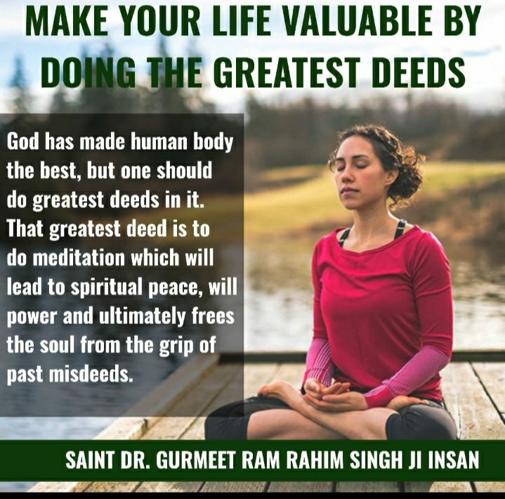 LifeLessonbyMSG's tweet photo. Humans are the most supreme living beings on Earth because only humans can chant God's name, unlike all other creatures.
We can make our time valuable if we spend it well by meditating.
Let's make this Sunday a
#SpiritualSunday by doing this most valuable deed. https://t.co/FmfVpVJit6