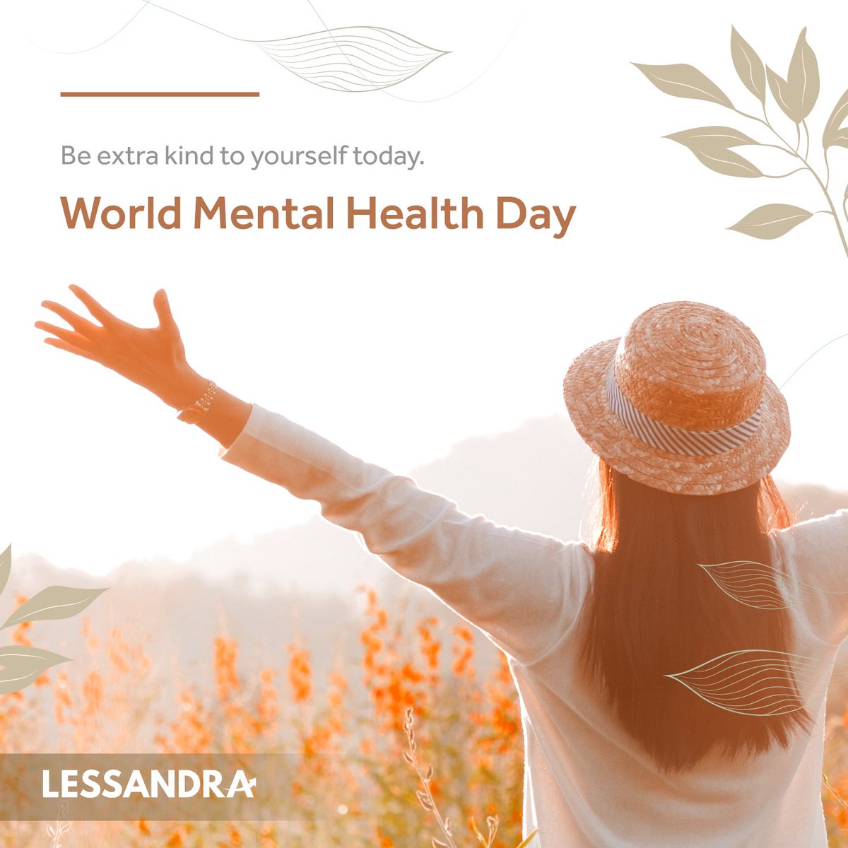 lessandraonline's tweet photo. It's World Mental Health Day! Remember to be extra kind to yourself, and to everyone today. 

#WorldMentalHealthDay￼ #AngatKaDitoSaLessandra https://t.co/8IROxhcFz4