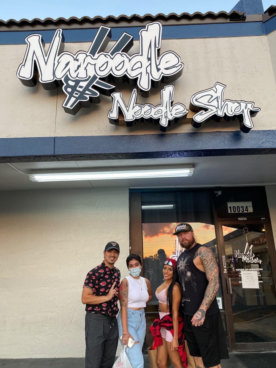 ZelinaVegaWWE's tweet photo. If you’re in the Orlando area, check out this amazing place! It’s called Naroodle! Incredible food, lovely staff and all about one of my favorite things in the whole world, NARUTO! https://t.co/777HLwfWec