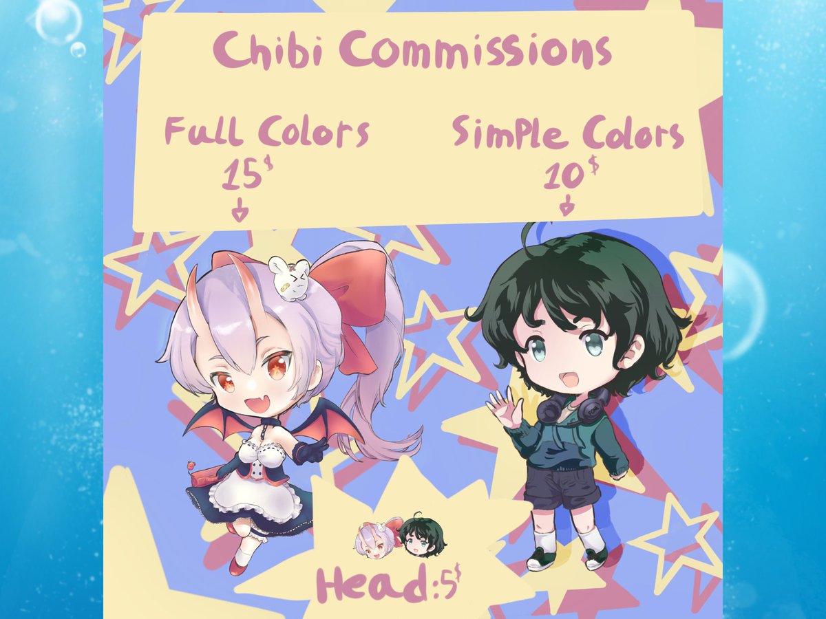 ShiroJPP's tweet photo. Commissions are open!
DM me if you interested or have one question
Like and RT's are very appreciated 

#commissionopen #commissionsopen #CommissionSheet #Commission #chibicommissions https://t.co/T1Uolae7Vl