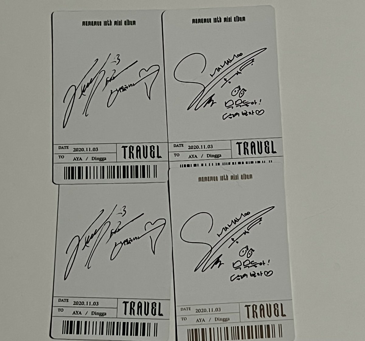 Mamamoo Travel Photocard Giveaway 🎉🎉🎉

4 winners 

Like, RT, Follow &amp; leave your fav MMM Gif 

Worldwide, ends Nov 12th