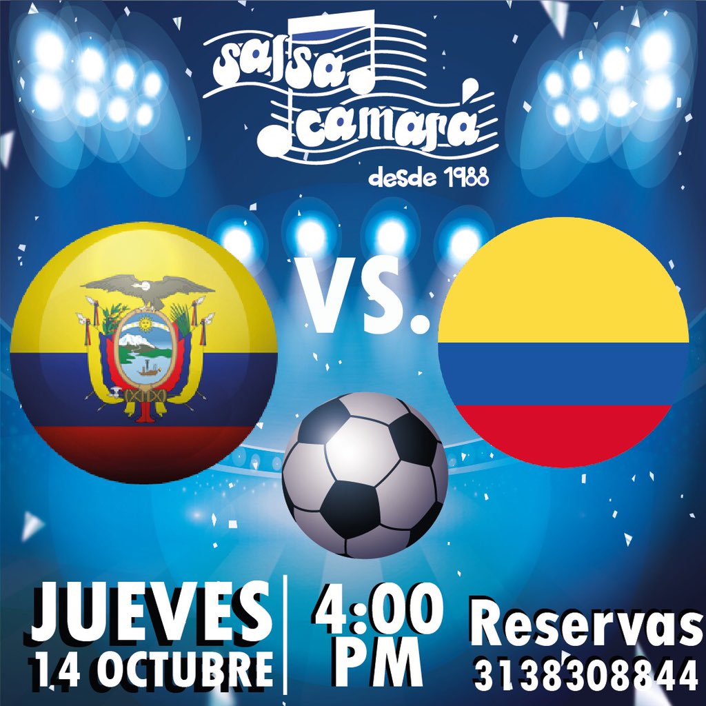 salsacamarabar's tweet photo. ¡Tarde futbolera! De amigos,cerveza ,snacks y salsa ¿Existe algo mejor?
.
Tendremos pantalla grande , para darte toda una experiencia futbolera increíble ⚽️
.
Reserva tu mesa https://t.co/nrFA3UYohd https://t.co/fS6cNbQ9hh