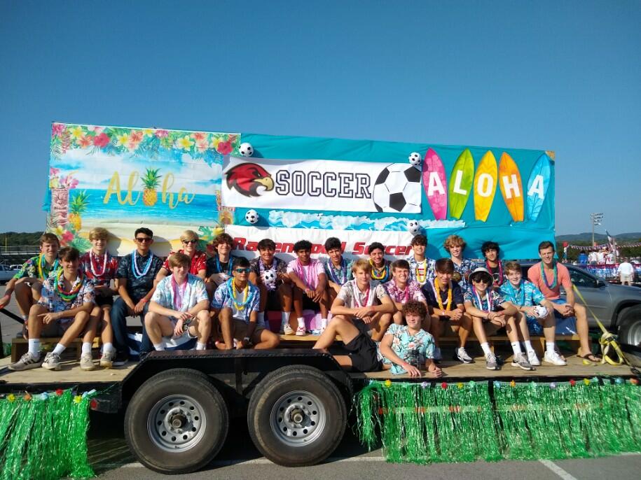 Boys Soccer got a chance to spend time with our new coach <a href="/TheRocketReed/">Michael Reed</a> at RHS homecoming parade.