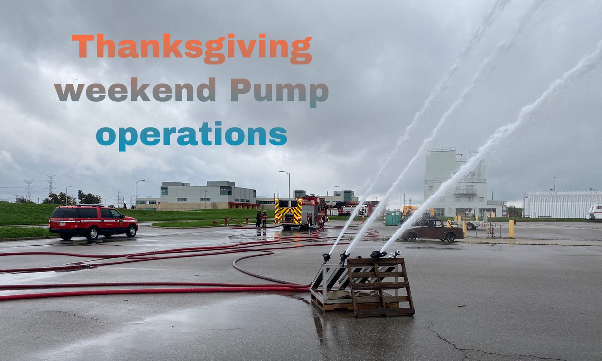 Wind, rain or a holiday weekend. Our crews are always training. 

“A” shift was out today at the GWMC training on pump operations!