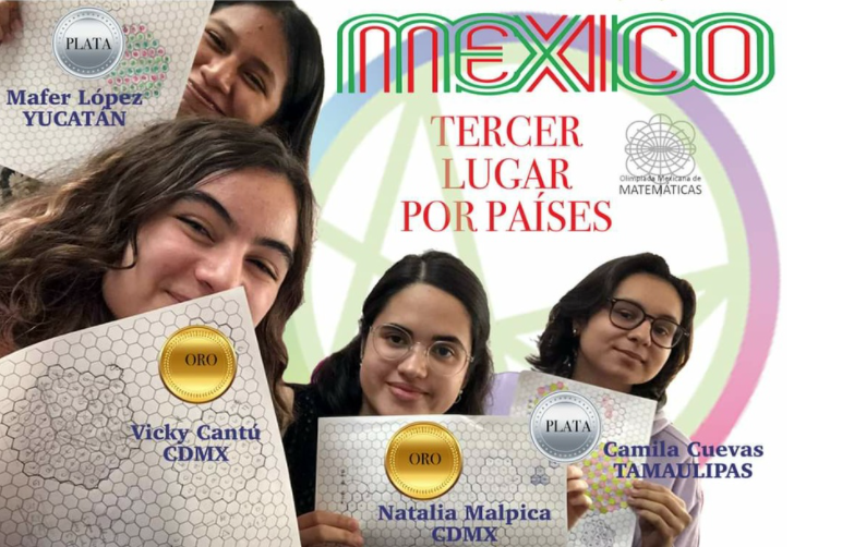 LaJornadaBC's tweet photo. Mexicanas conquistan el oro y plata en olimpiadas de matemáticas

#México ocupó el tercer lugar de los 18 equipos; la primera posición se la quedó Perú, que fue seguido por Canadá 

https://t.co/wpTZIDSMhc https://t.co/r7HkVhywJk