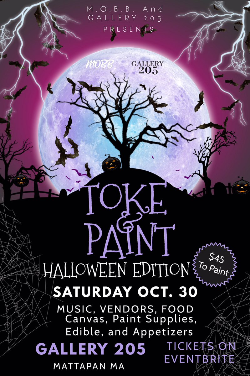 Kizzy_Key's tweet image. (OCT 30) Come join us!!! Painting made fun!!! Art with a cannabis twist!!!! Tickets are now on Sale on Eventbrite 4/20 Friendly!!! 
VENDORS OF ALL KINDs WELCOMED...

Link Kizzy for details 

eventbrite.com/e/184176385527