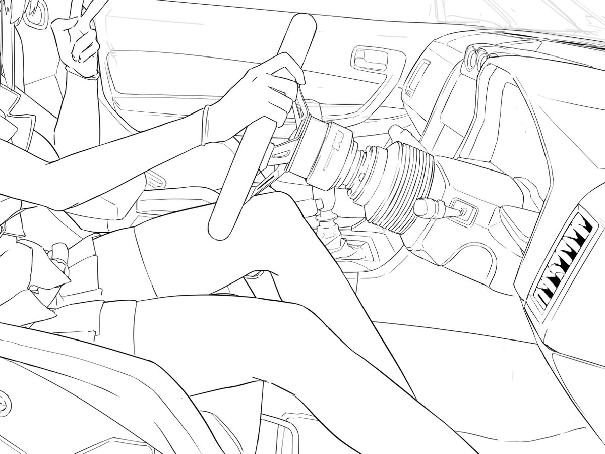内装描き込んでる 