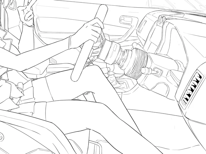 内装描き込んでる 