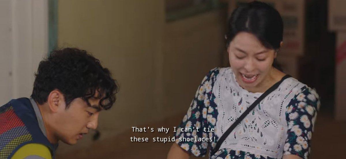 kdramacheese's tweet photo. After all, it's not about the shoelaces nor the socks. It's about wives who spend their lives trying to seek for appreciation with their partners. It's about hinting that we should atleast, even once be grateful for them for all their sacrifices as a woman.
#HometownChaChaCha https://t.co/8jRqCx2G4x