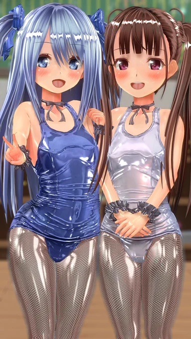 光沢スク水タイツ
#COM3D2 