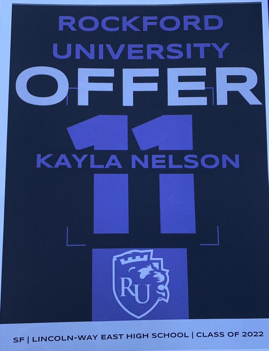 KaylaNe04941622's tweet photo. Extremely grateful to say I have received an offer to play for @RockfordWbb. Thank you to @TSdeuces22 and @CoachVic95 for giving me this opportunity! @MacBuckets21 @LWEGirlsBball https://t.co/8NKQOK27dB